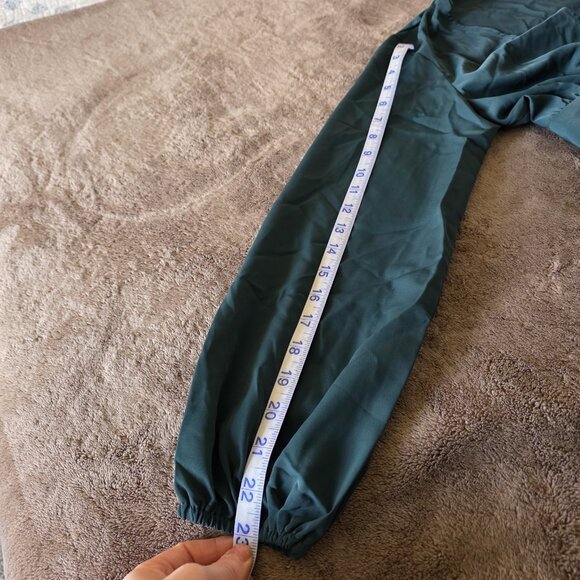 Cupshe XS Emerald Button Mini Dress Long Sleeve NWT - Picture 15 of 15